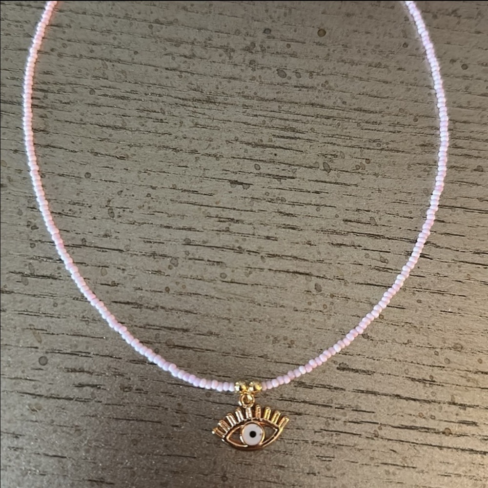 Hand Crafted Evil Eye Beaded Necklace 🧿